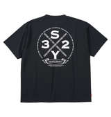 SY32 by SWEET YEARS サークルロゴバックプリント半袖Tシャツ ブラック