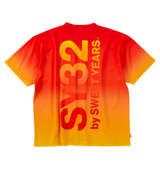 SY32 by SWEET YEARS グラデーションビッグロゴ半袖Tシャツ オレンジ