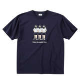 FUN for modemdesign ENJOY THE HOLIDAY半袖Tシャツ ネイビー