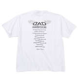 D.A.D 箔プリント半袖Tシャツ ホワイト
