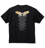 D.A.D 箔プリント半袖Tシャツ ブラック