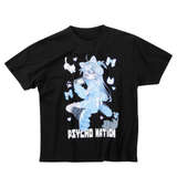 PSYCHO NATION サイコ×寝田ルネ ゲーマー半袖Tシャツ ブラック
