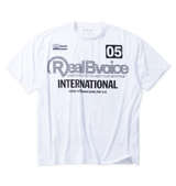 RealBvoice DRYストレッチW-WINGS半袖Tシャツ ホワイト