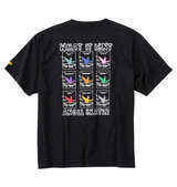 (What it isNt) 天竺プリント半袖Tシャツ ブラック