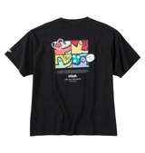 (What it isNt) 天竺プリント半袖Tシャツ ブラック