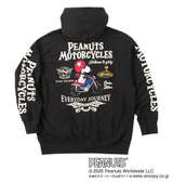 FLAGSTAFF×PEANUTS スヌーピーコラボフルジップパーカー ブラック