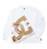 DCSHOES 25DESERT CAMO BIGSTAR長袖Tシャツ ホワイト