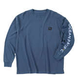 OCEAN PACIFIC 天竺ヴィンテージバイオウォッシュ長袖Tシャツ ネイビー