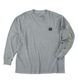 OCEAN PACIFIC 天竺ヴィンテージバイオウォッシュ長袖Tシャツ カーキグレー