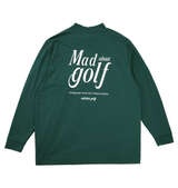 adidas golf バックグラフィック長袖モックネックシャツ オーロラアイビー