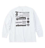 ELEMENT NUMBER長袖Tシャツ ホワイト