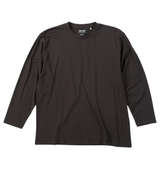 Mc.S.P オーガニックコットンクルーネック長袖Tシャツ ブラウン