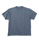 ヒヤロン 接触冷感ポケット付半袖Tシャツ サックス