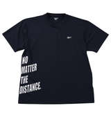 Reebok 穴開きメッシュ半袖Tシャツ ネイビー