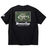 BRONZE AGE プリント半袖Tシャツ ブラック