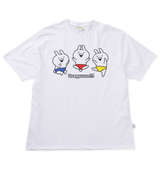うさぎゅーん! プリント半袖Tシャツ ホワイト