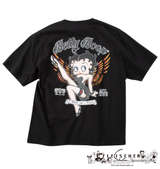 BETTY BOOP 天竺プリント半袖Tシャツ ブラック