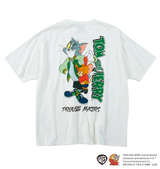 TOM and JERRY 天竺プリントポケット付半袖Tシャツ オフホワイト