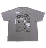 BEN DAVIS バリアスモチーフヴィンテージ半袖Tシャツ ライトグレー