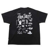BEN DAVIS バリアスモチーフヴィンテージ半袖Tシャツ ブラック
