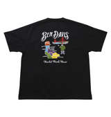 BEN DAVIS スーベニア刺繍半袖Tシャツ ブラック