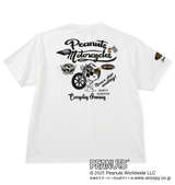 FLAGSTAFF×PEANUTS スヌーピーコラボ半袖Tシャツ ホワイト