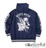 BETTY BOOP ダンボールニットフルジップパーカー ネイビー
