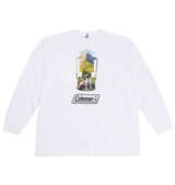 Coleman 天竺ポケット付長袖Tシャツ オフホワイト