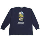 Coleman 天竺ポケット付長袖Tシャツ ネイビー