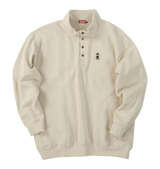 Coleman 裏起毛ハーフボタントレーナー アイボリー