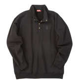 Coleman 裏起毛ハーフボタントレーナー ブラック