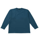 TETE HOMME ブリスタージャガードVネック長袖Tシャツ ターコイズ