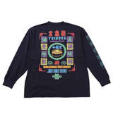 YOIDORE ジンディンロウコラボ長袖Tシャツ ネイビー