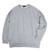 EL.FO 無地裏毛クルーネックトレーナー ライトグレー