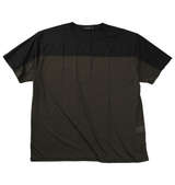 EL.FO DRYクルーネック切替半袖Tシャツ カーキ