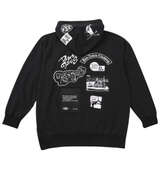 BEN DAVIS 裏毛マルチワッペンプルパーカー ブラック