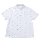 adidas golf CLIMACOOLモノグラム半袖ポロシャツ ホワイト