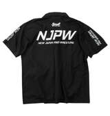 SOUL SPORTS×新日本プロレス ドライメッシュ半袖B.Dポロシャツ ブラック