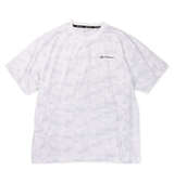 Phiten DRY総柄半袖Tシャツ ホワイト