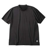 FILA GOLF モックネック半袖シャツ ブラック