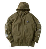 OCEAN PACIFIC 接触冷感ストレッチUV長袖フルジップパーカー カーキ