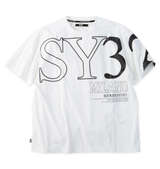 SY32 by SWEET YEARS ビッグロゴ半袖Tシャツ ホワイト