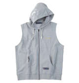 KARL KANI ノースリーブフルジップパーカー ミックスグレー