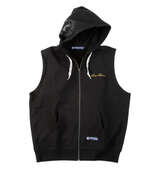 KARL KANI ノースリーブフルジップパーカー ブラック