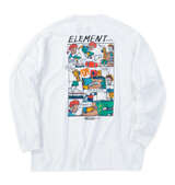 ELEMENT KAMO CHILL長袖Tシャツ ホワイト