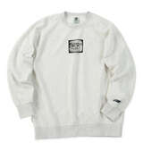 ELEMENT W KNIT DIGITクルースウェット ホワイトヘザー
