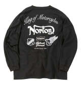 Norton 天竺長袖Tシャツ ブラック