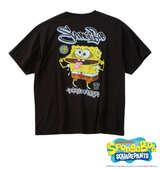 SPONGEBOB 天竺プリント半袖Tシャツ ブラック