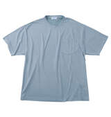 ヒヤロン 接触冷感ポケット付半袖Tシャツ ブルーグレー