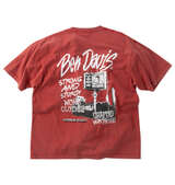BEN DAVIS ロードサイドヴィンテージ半袖Tシャツ レッド